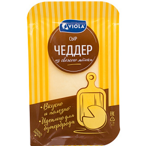 Сыр Чеддер полутвердый 48% 120г   Сыр Чеддер полутвердый 48% 120г