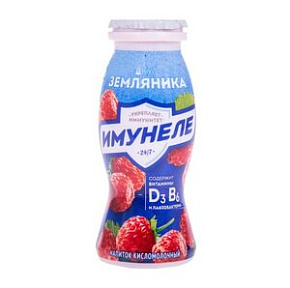 Кисломол.нап+сок Имунеле 1,2% 100г земляника 
