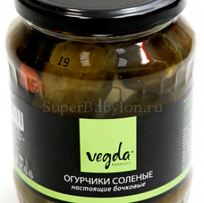 Огурцы соленые настоящие бочковые  Vegda 720мл  