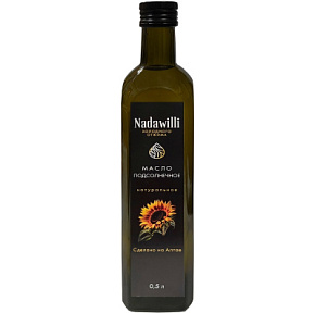 Масло Nadawilli растительное нерафинированное пищевое подсолнечное 500мл