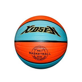 Мяч баскетбольный голубой/оранж