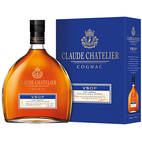 Коньяк Клод Шателье ВСОП 40% 0.7л в п/уп 