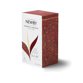 Чай Ньюби Шиповник и гибискус 25 пак. 75г 