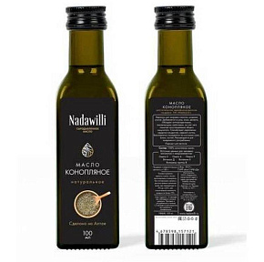 Масло Nadawilli растительное нерафинированное пищевое конопляное 250мл