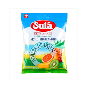 Леденцы Зула Мультивитамин 60г пак.