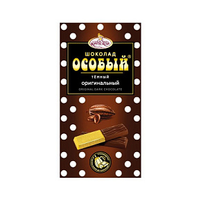 Шоколад Особый темный оригинальный порционный 88г КФ им Н.К Крупской 