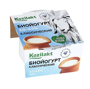 Биойогурт Формула здоровья козий 3-4,5% 100г 
