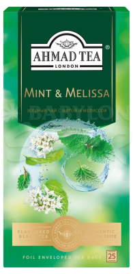 Чай Ахмад зеленый чай с мелисой и лемонграссом 75г 