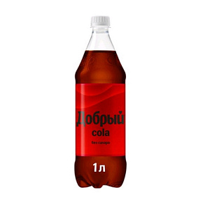 Напиток Добрый cola б/сахара 1л ПЭТ