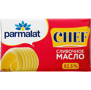 Масло слив. н/сол. Parmalat Chef 82,5% 180г  Масло слив. н/сол. Parmalat Chef 82,5% 180г